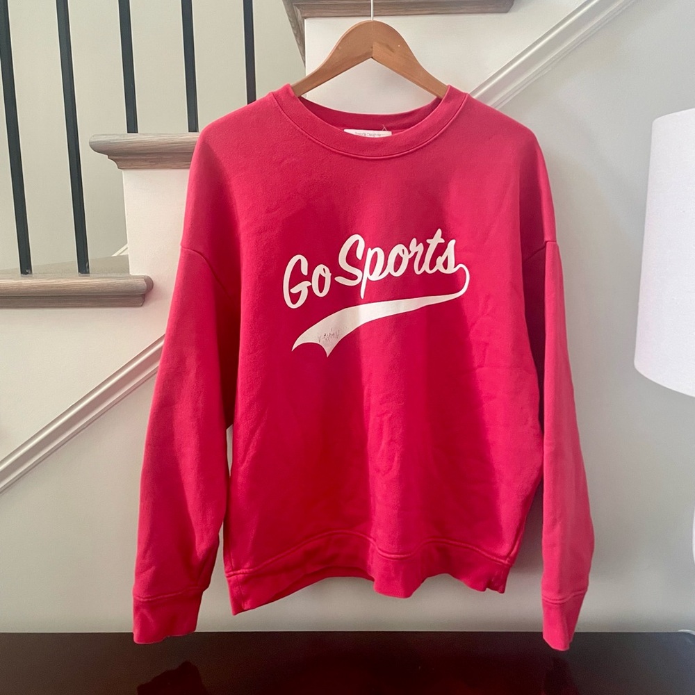 Favorite Daughter Go Sports Sweatshirt - Red -  Medium